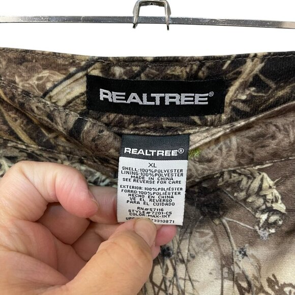 Realtree Scent Factor MAX-1 Waterproof Windproof Youth XL Camo Zip Cargo Pants - Picture 4 of 9